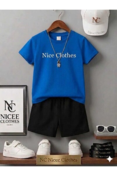 NC Nicee Clothes ΚΑΛΟΚΑΙΡΙΝΟ ΠΑΙΔΙΚΟ ΜΠΛΟΥΖΑΚΙ ΚΑΙ ΣΟΡΤΣ UNISEX (ΛΕΥΚΟ ΕΚΤΥΠΩ...