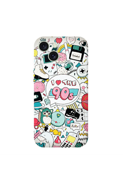 Other Apple iPhone 15 Plus i love 90s Transparent Silicone TPU Θήκη