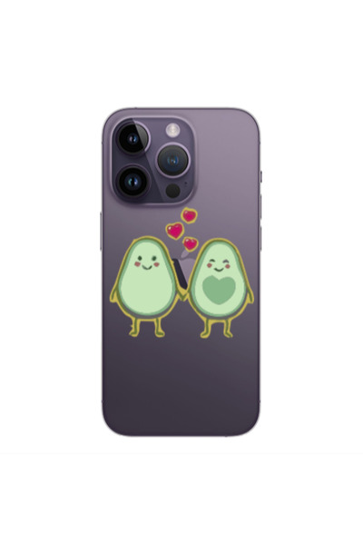 Other Apple iPhone 14 Pro Max Avocados Transparent Silicone TPU Θήκη