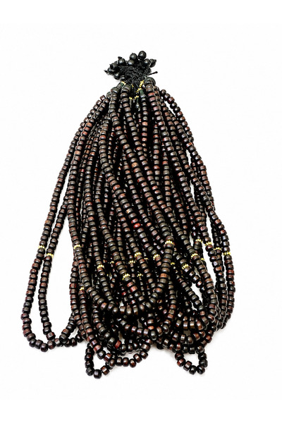 NAMAT 20 Piece combo Original Round shaped Natural Wood 99 Bead Rosary Prayer...