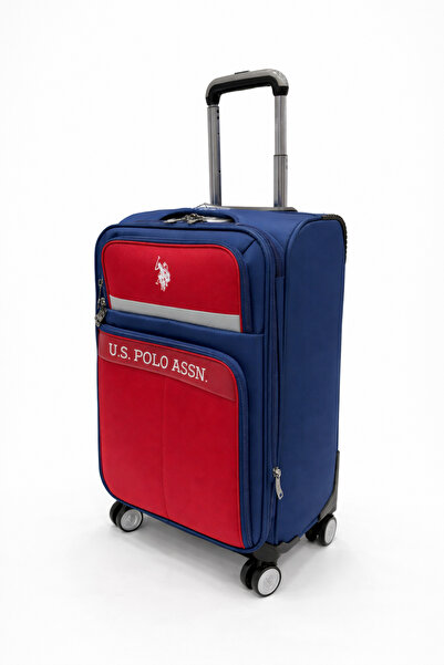 U.S. Polo Assn. Kabin Boy Kumaş Valiz Lacivert-Bordo 26051