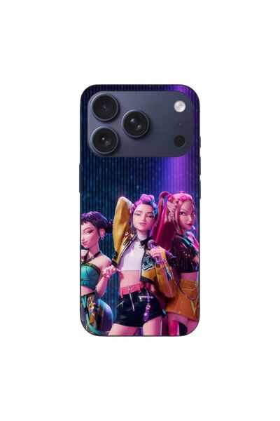 OEM Husa compatibila cu Apple iPhone 17 Pro Silicon Tpu Model KPop Demon Hunt...