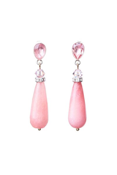 THE GEM STORIES JEWELRY Ροζ Κρυστάλλινες Σταγόνες