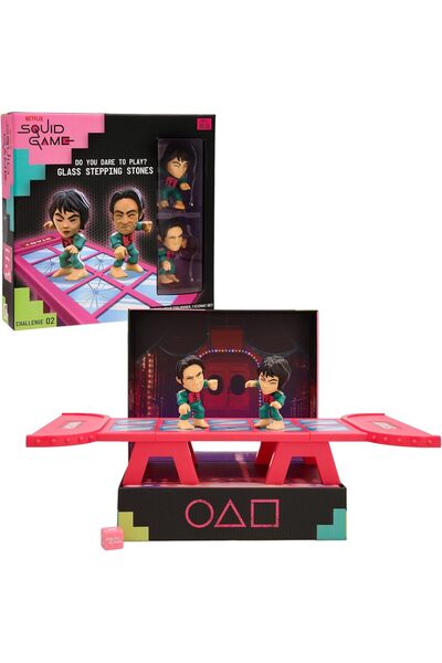 IMC Toys لعبة تحدي سكويد جيم الزجاجية من سلسلة نتفليكس، تحديات للعب والعرض