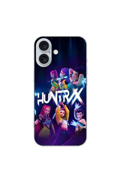 OEM Husa compatibila cu Apple iPhone 16 Silicon Gel Tpu Model KPop Demon Hunt...