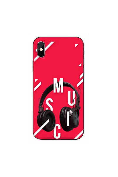 OEM Θήκη συμβατή με Apple iPhone XS, από σιλικόνη gel TPU, για ακουστικά μουσ...