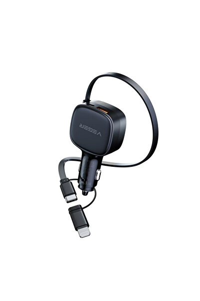 Veger CC89 84W Φορτιστής Αυτοκινήτου Γρήγορης Φόρτισης Τύπου C με Καλώδιο Lig...