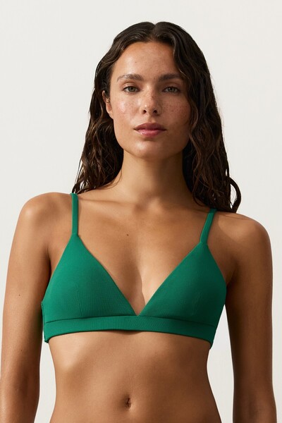 Oysho Pike detaylı üçgen bikini topu