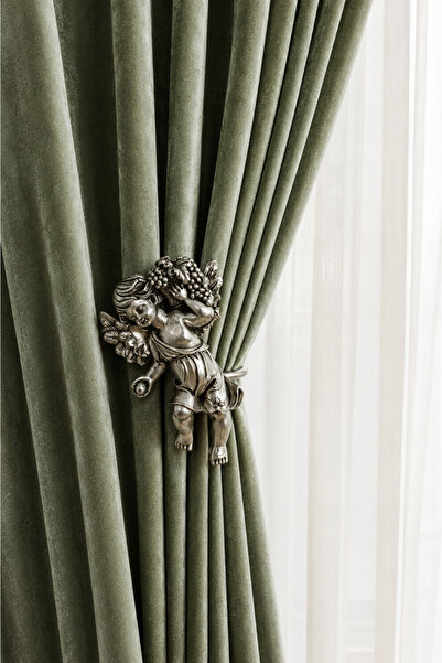 Helezoni Cherubia-Perde Collection Apparatus, Curtain Holder, Decorative Curt...
