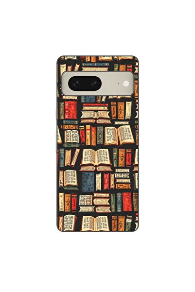 OEM Case compatible with Google Pixel 8 Silicone Gel Tpu Model Books Pattern