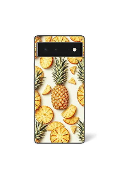 OEM Калъф, съвместим с Google Pixel 6, силиконов гел TPU, с десен на сочен ан...