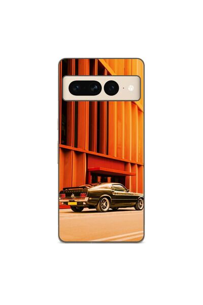 OEM Husa compatibila cu Google Pixel 7 Pro Silicon Gel Tpu Model Mustang Sunset