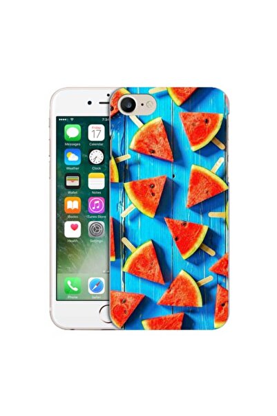 OEM Husa compatibila cu Apple iPhone 7 Silicon Gel Tpu Model Ice Cream Waterm...