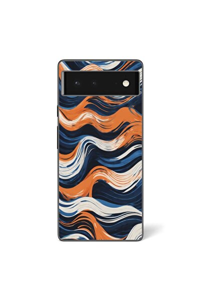 OEM Husa compatibila cu Google Pixel 6 Silicon Gel Tpu Model Abstract Crazy O...