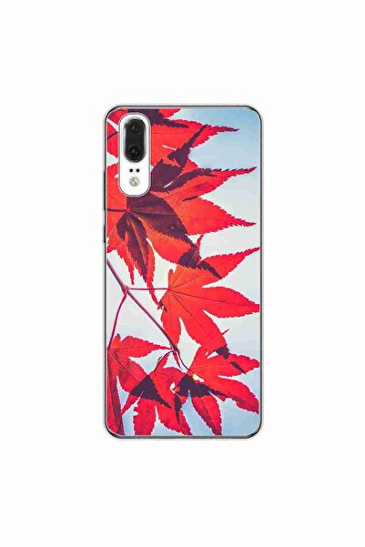 OEM Husa compatibila cu Huawei P20 Silicon Gel Tpu Model Frunze de toamna