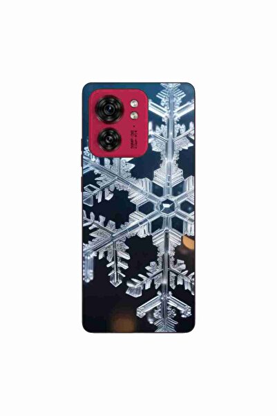 OEM Husa compatibila cu Motorola Edge 40 Silicon Gel Tpu Model Big Snowflake