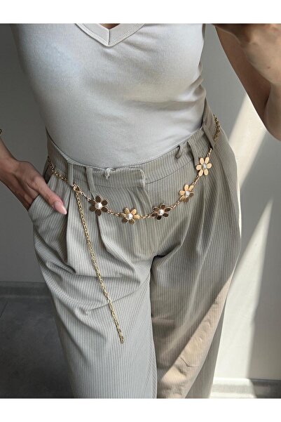 LİA KEMER Sea Shell and Flower Patterned Chain Dress, Pants, Evening Dress, B...
