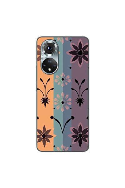 OEM Husa compatibila cu Honor 50 Silicon Gel Tpu Model Vintage Decal Flower