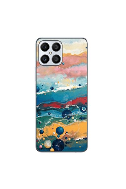 OEM Husa compatibila cu Honor X8 4G Silicon Gel Tpu Model Painted Waterworld