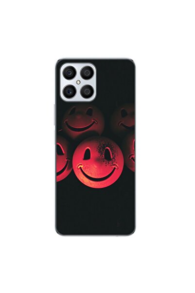 OEM Husa compatibila cu Honor X8 4G Silicon Gel Tpu Model Grungy Smiley Faces