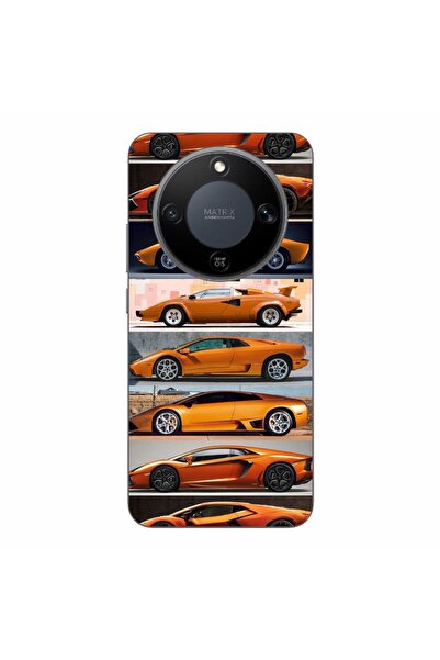 OEM Husa compatibila cu Honor Magic8 Lite Silicon Gel Tpu Model Masini Lambor...