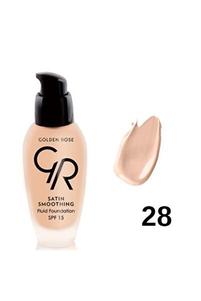 Golden Rose SATIN SMOOTHING FLUID FOUNDATION 28 SPF15 34ML