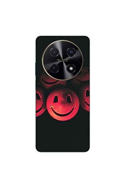 OEM Husa compatibila cu Huawei Nova 12i Silicon Gel Tpu Model Grungy Smiley F...