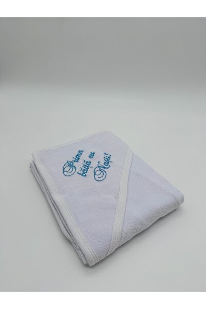MOOKODI Towel "First bath with the Godfathers!" blue