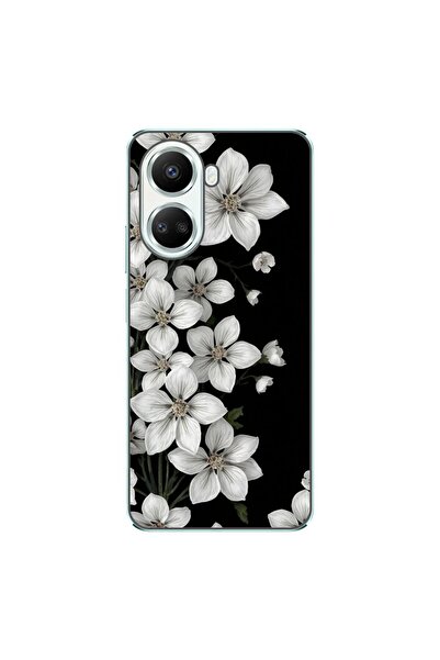 OEM Husa compatibila cu Huawei Nova 10 SE Silicon Gel Tpu Model Pure White Fl...
