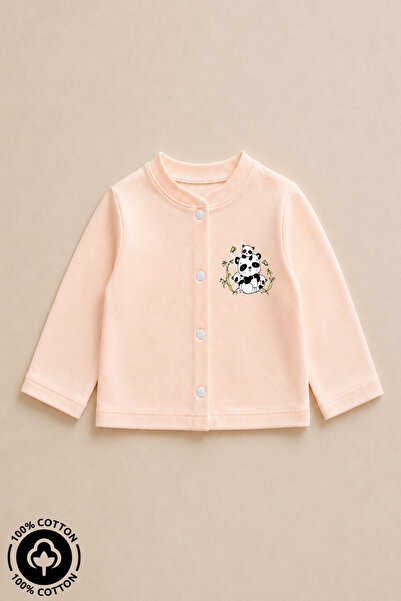Miniel Unisex Baby Panda Printed 100% Cotton 3-12 Months Seasonal Combed Cott...