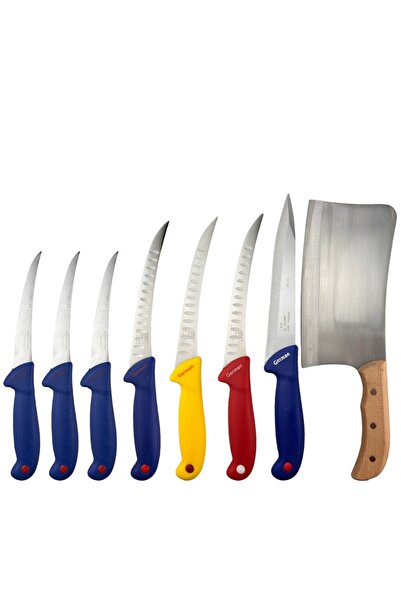 KAVI ONE Set cutite macelarie, 3 cutite dezosare, 3 cutite transare, 1 cutit ...