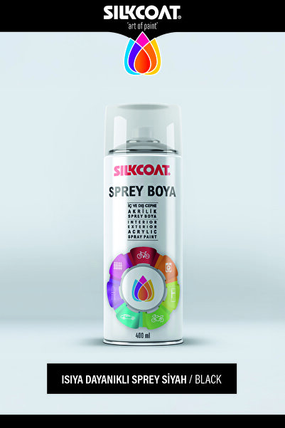 Silkcoat Isıya Dayanıklı Yanmaz Mat Soba Egsoz Mangal Fırın Boyası 400ml