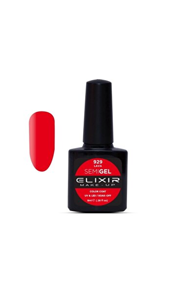 Elixir SEMI GEL (ΗΜΙΜΟΝΙΜΟ ΒΕΡΝΙΚΙ) - 929 (LAVA) 8ML