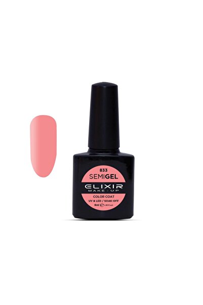 Elixir SEMI GEL (ΗΜΙΜΟΝΙΜΟ ΒΕΡΝΙΚΙ) - 833 (TANGO Pink) 8ML
