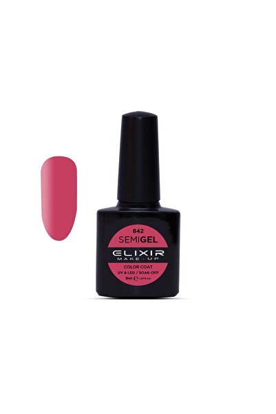 Elixir SEMI GEL (ΗΜΙΜΟΝΙΜΟ ΒΕΡΝΙΚΙ) - 842 (CADMIUM Red) 8ML