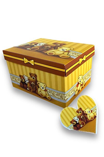 OEM Rectangular cardboard box, gift packaging, teddy bear design, 14.5 X 10.7...