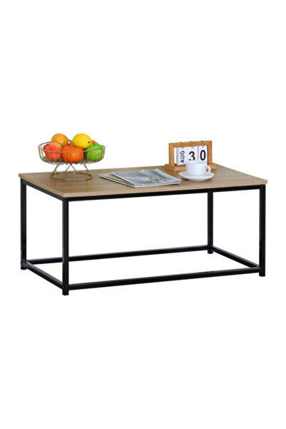 Target Home Τραπέζι σαλονιού Rea, επιφάνεια Sonoma, 90 x 48 x 40 εκ. μαύρο με...