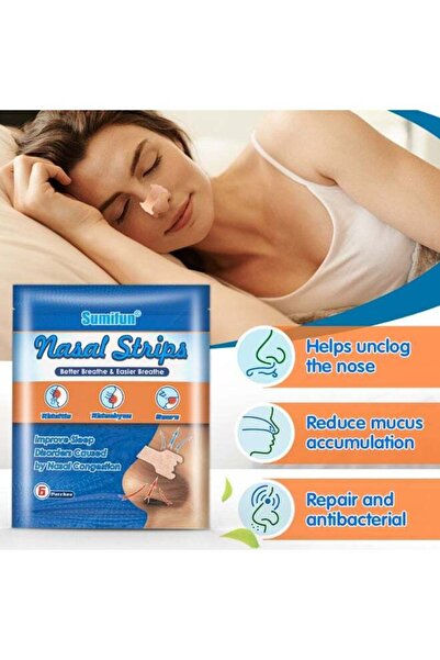 SUMIFUN شرائط أنفية مريحة للاستخدام اليومي، تساعد على تخفيف احتقان الأنف وتقل...