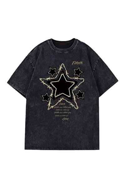 bellanova Unisex Oversize T-shirt με στάμπα Streetwear Άνετη εφαρμογή Daily P...