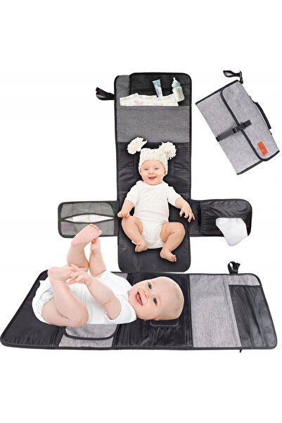Mardil Baby Changing Mat Organizer Foldable WO-982 99x97 cm Grey, portable tr...