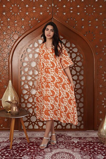 badela Midi Gowns Made from Cotton, Treated to Prevent Shrinkage.