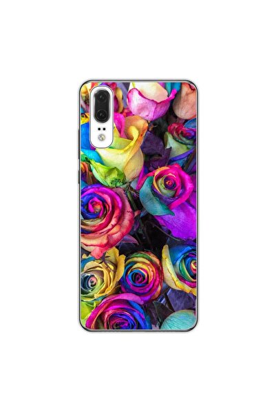OEM Husa compatibila cu Huawei P20 Silicon Gel Tpu Model Trandafiri Colorati