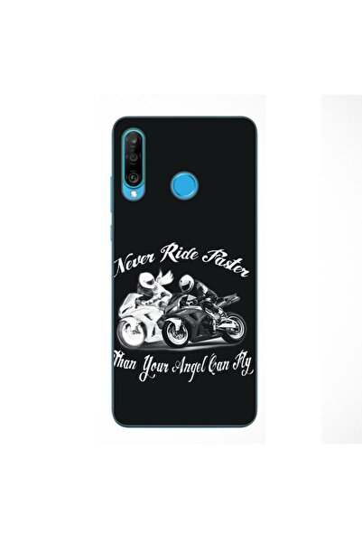 OEM Husa compatibila cu Huawei P30 Lite Silicon Gel Tpu Model Never Ride Faster