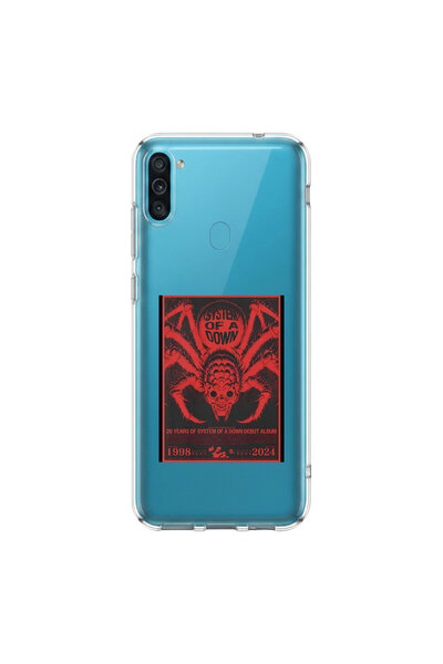 PPKin Samsung Galaxy M11 Compatible Metal 19 Design Transparent Case