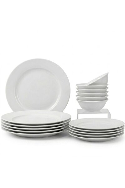 Zinora 12 Pcs Opal ware Dinner set 4 Dinner plate, 4 Dessert plate, 4 Bowls D...