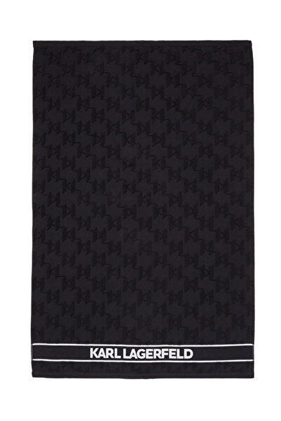 Karl Lagerfeld Unisex K/Essential Logo Πετσέτα Μαύρη A1W43001-999 BLACK