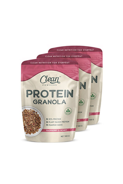 Clean Powders Meyveli & Ballı Protein Granola 300 Gr 3 Adet - AHUDUDU-BAL
