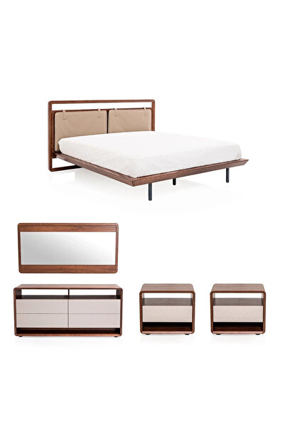 Midas Furniture WOODEN BEDROOM SET KING SIZE WITHOUT WARDROBE 220X210X110 CM ...