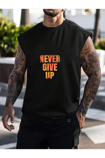 HOFFNUNG Tricou unisex din bumbac supradimensionat cu guler rotund