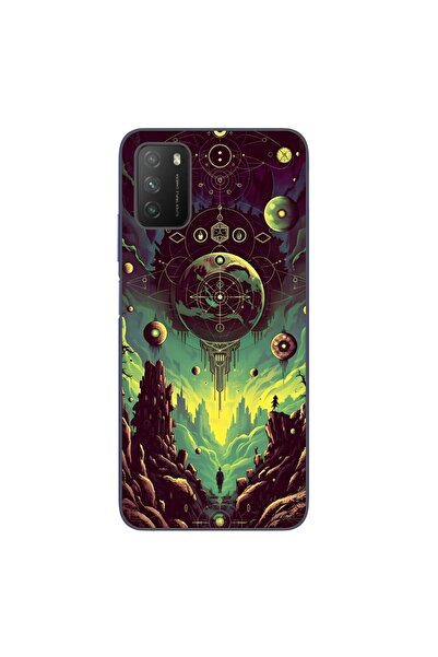 OEM Case compatible with Xiaomi Poco M3 Silicone Gel Tpu Pattern Mystical Planet